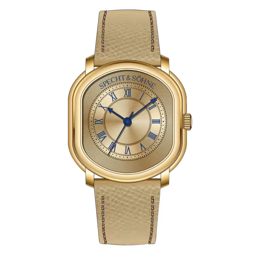 Relógio Masculino Dourado Legace 1908 - Visão Frontal
