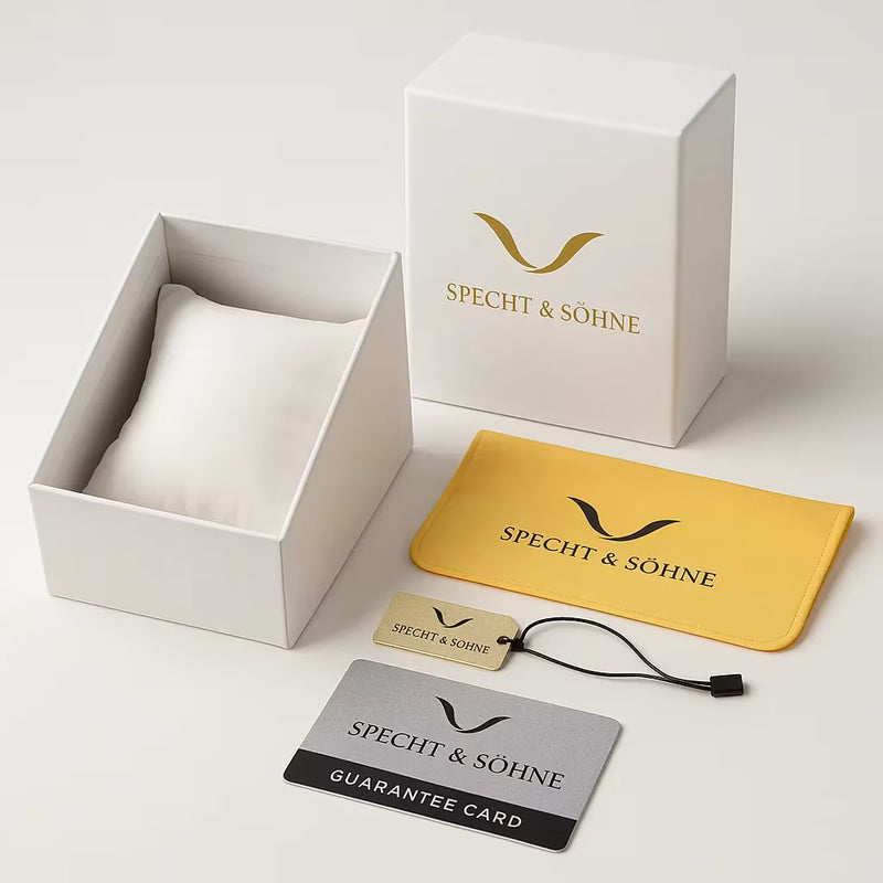 Specht & Söhne — Relógio Legace 1908 Gray embalagem premium